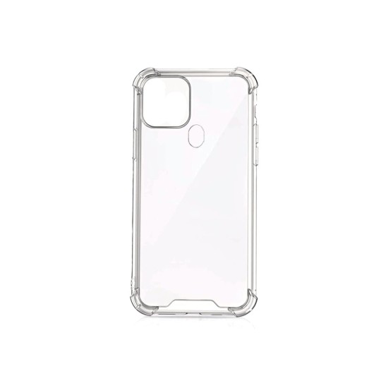 Capa de Silicone com Cantos Dura para Oppo A15 Transparente